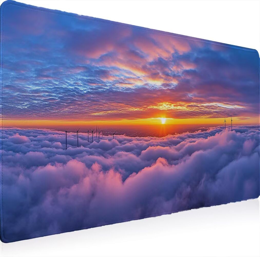 Podkładka pod mysz XXL 1500 x 800 duża wydłużona podkładka pod mysz, dla graczy na biurko gumowa podstawa zapobiegająca poślizgowi, wodoodporna podkładka pod mysz, wysoka precyzja i szybkość z