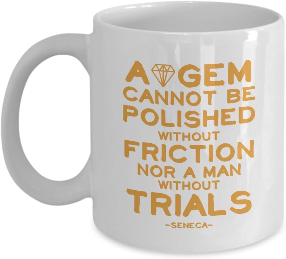 Stocicism: Stoic Philosophy Seneca Quote Novelty Ceramic Coffee Mug