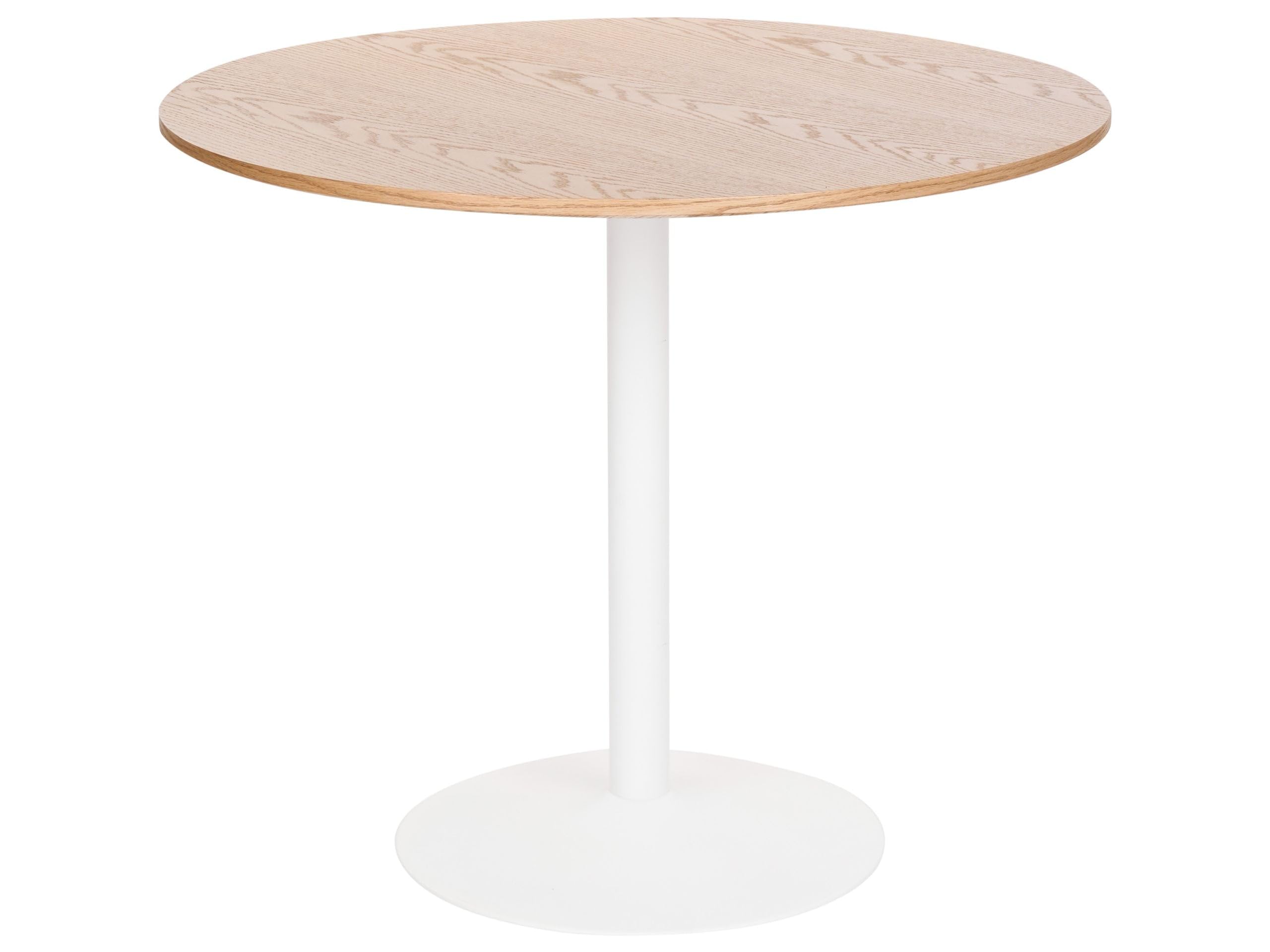 Table de cuisine rustique 90 cm en bois et fer marron Tino