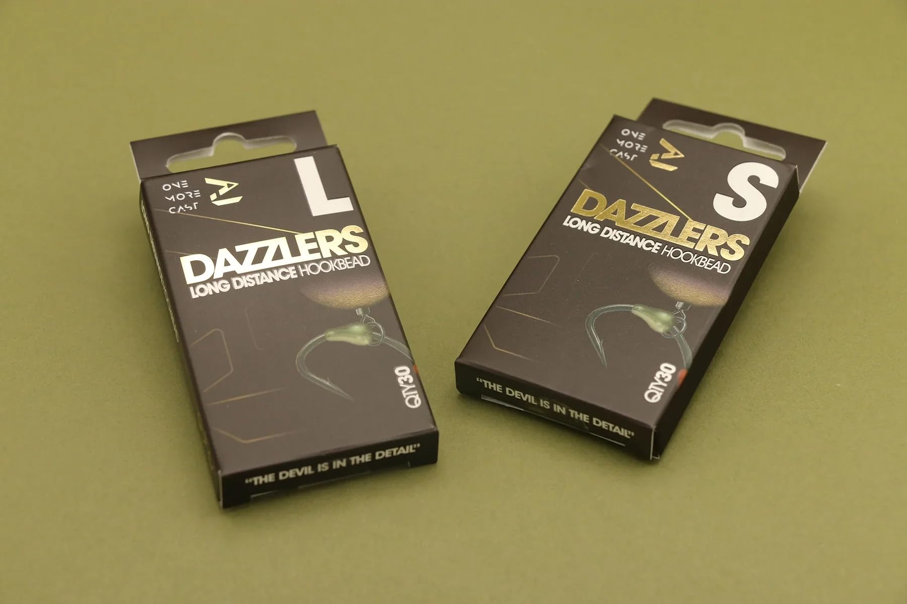 One More Cast Dazzlers Hookbeads - Long Distance - Large - 30 Pack - Stainless Steel - Fishing Hook Accessory