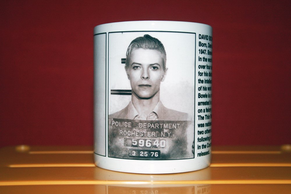 David Bowie - Musicians with Real Records - Collectors Mug