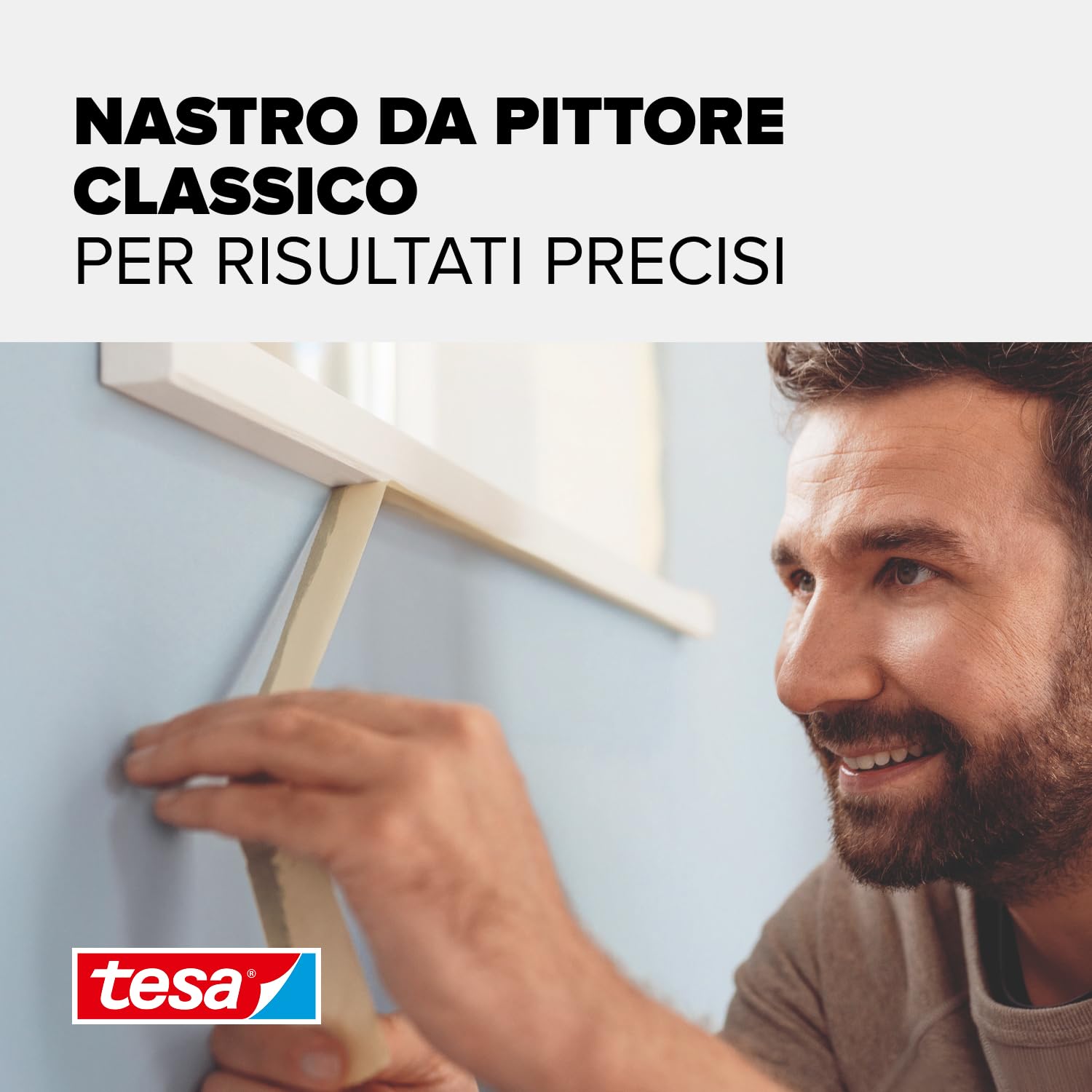 2 Rotoli Nastro Mascherante EasyTear 50mm X 48m - Per Interni/Esterni, Fai Da Te