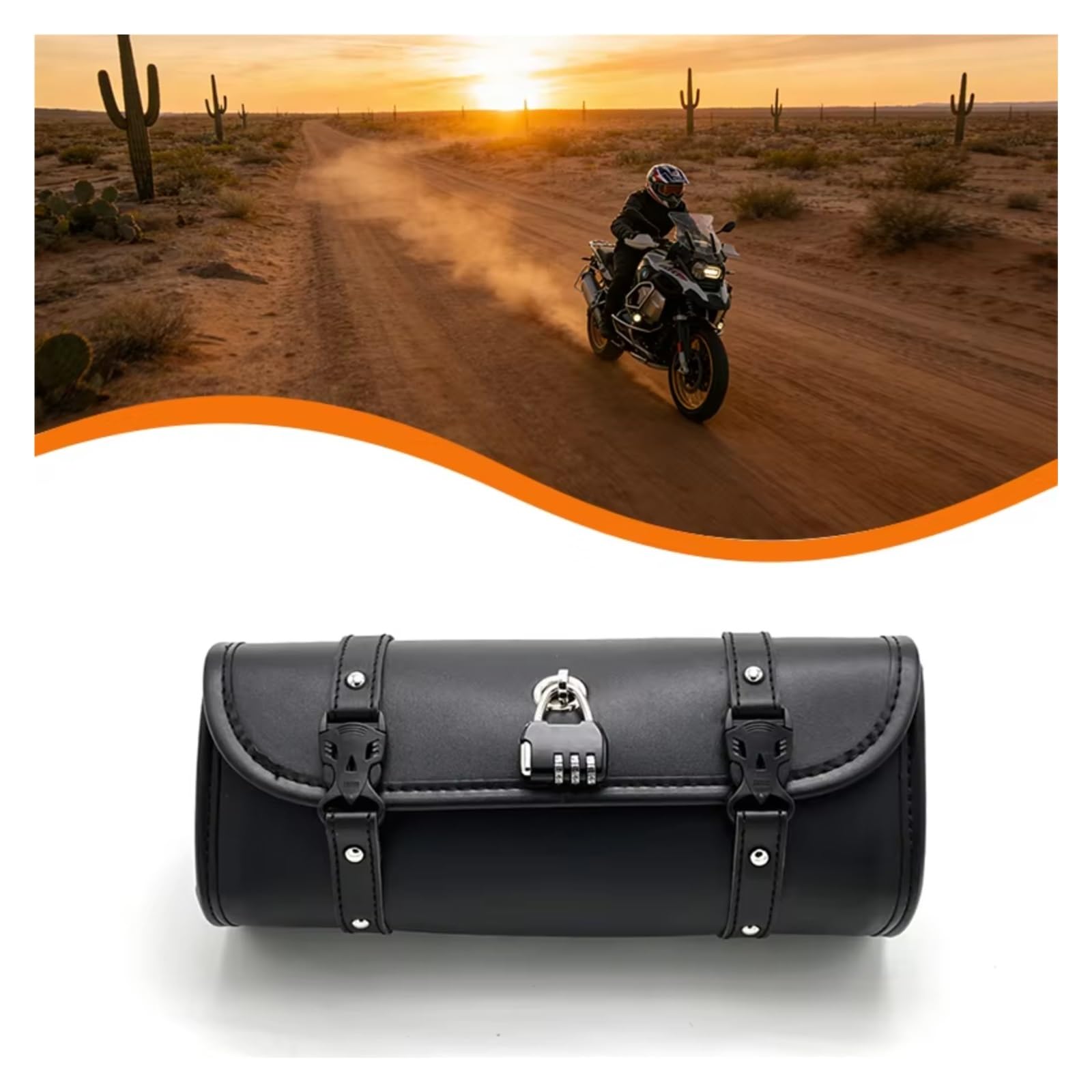 Borsa Laterale Universale Moto Le Ather Con Serratura 1 Pezzo Portaoggetti Sella Impermeabile Borse Attrezzi Accessori Ricambio Sacche Moto