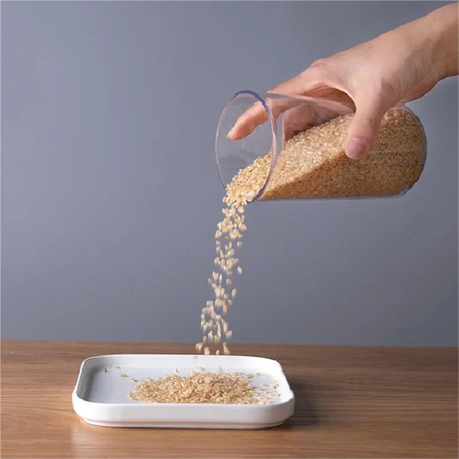 Scatola Portaoggetti Da Cucina For Bottiglie Sigillato 2 Pezzi per Farina