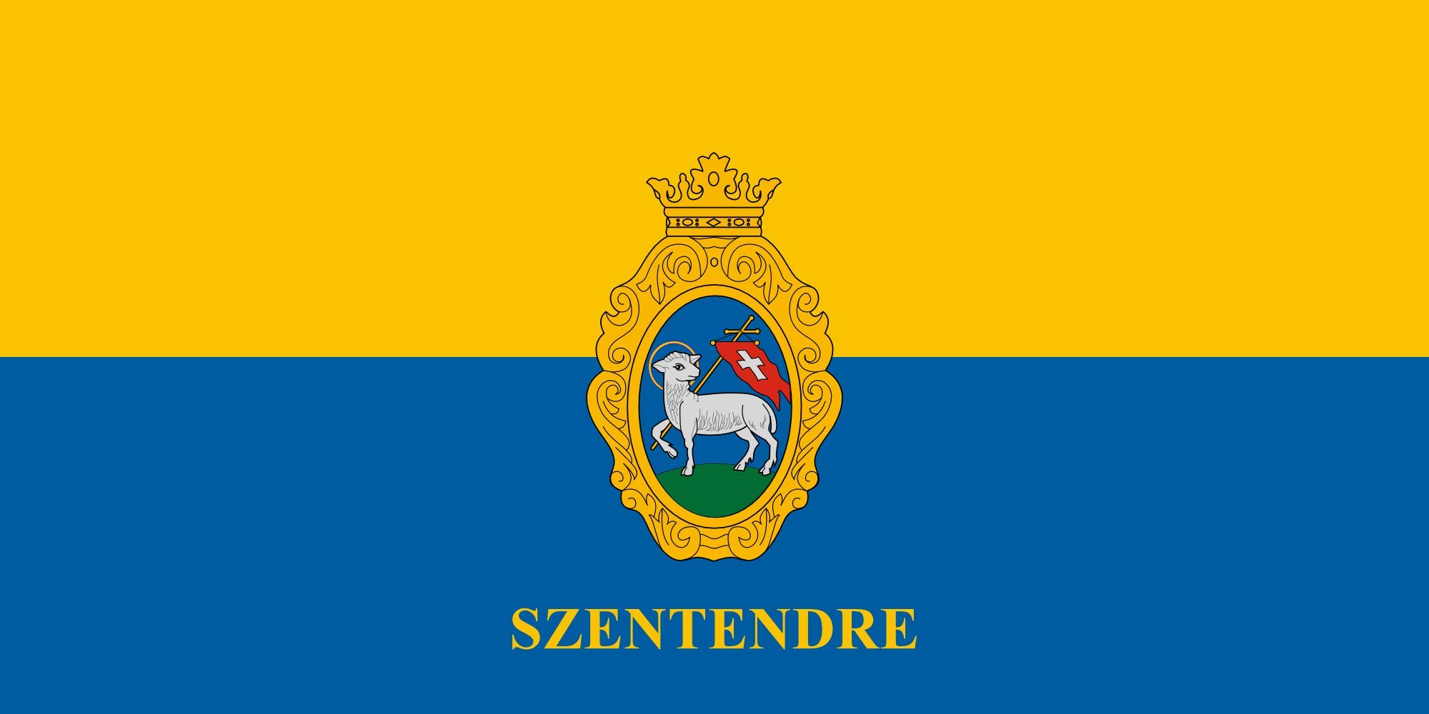 Drapeau Large Szentendre haut de gamme format horizontal 1.35m² aux finitions soignées