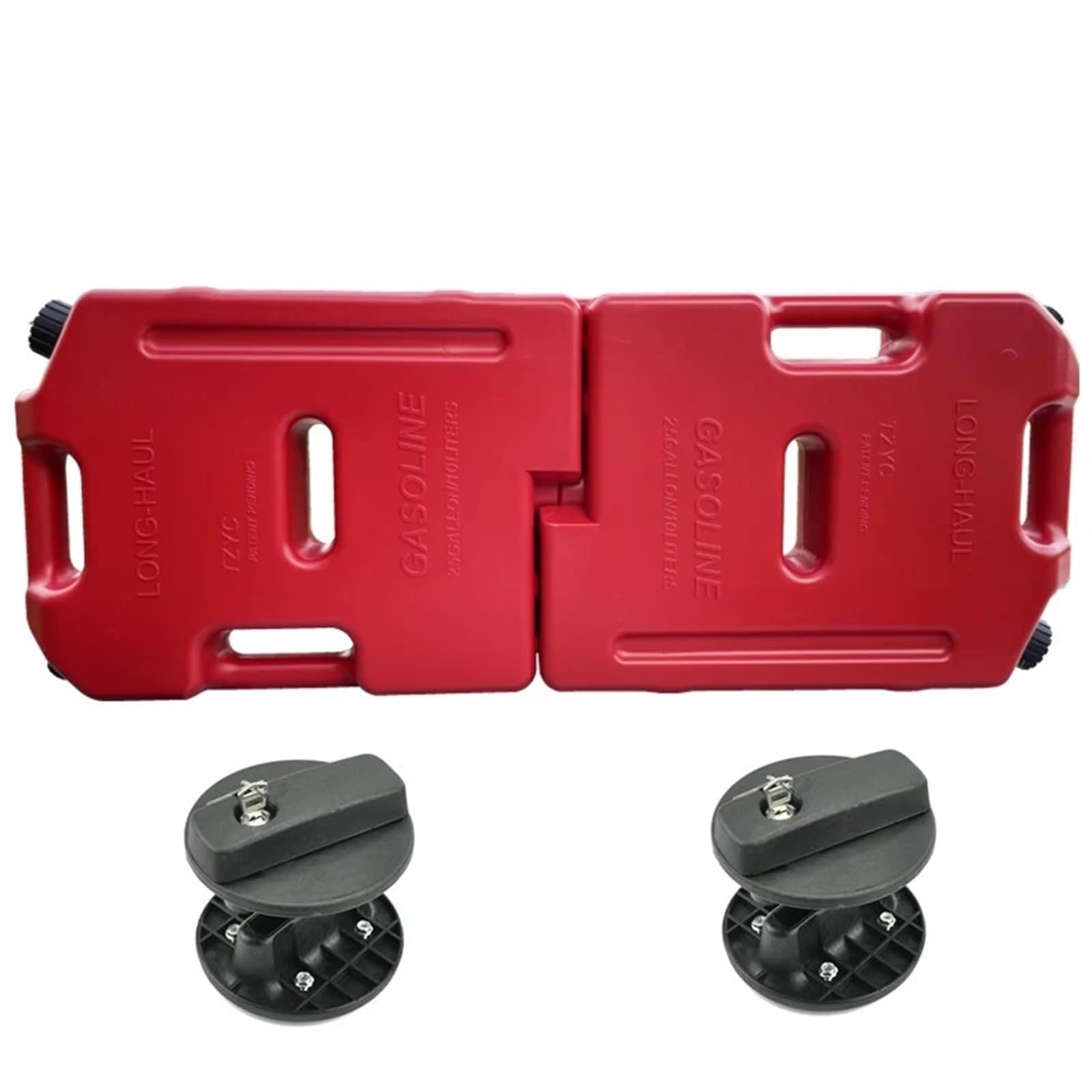 Tanica per Carburante Diesel con Giunto Diviso da 10 Litri, tanica giuntabile, per Contenitore per Olio di Ricambio Taniche Carburante Tanica Benzina(2 Red with 2 Lock)
