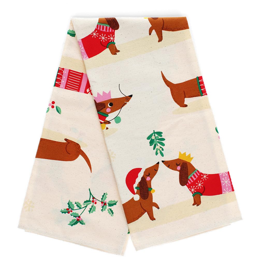Rex London Multicoloured Tea Towel, Cotton Kitchen Hand Towel, Decorative Drying Cloth For Dishes, Stylish Printed Kitchen Tea Towels For Everyday Cooking And Dining Use