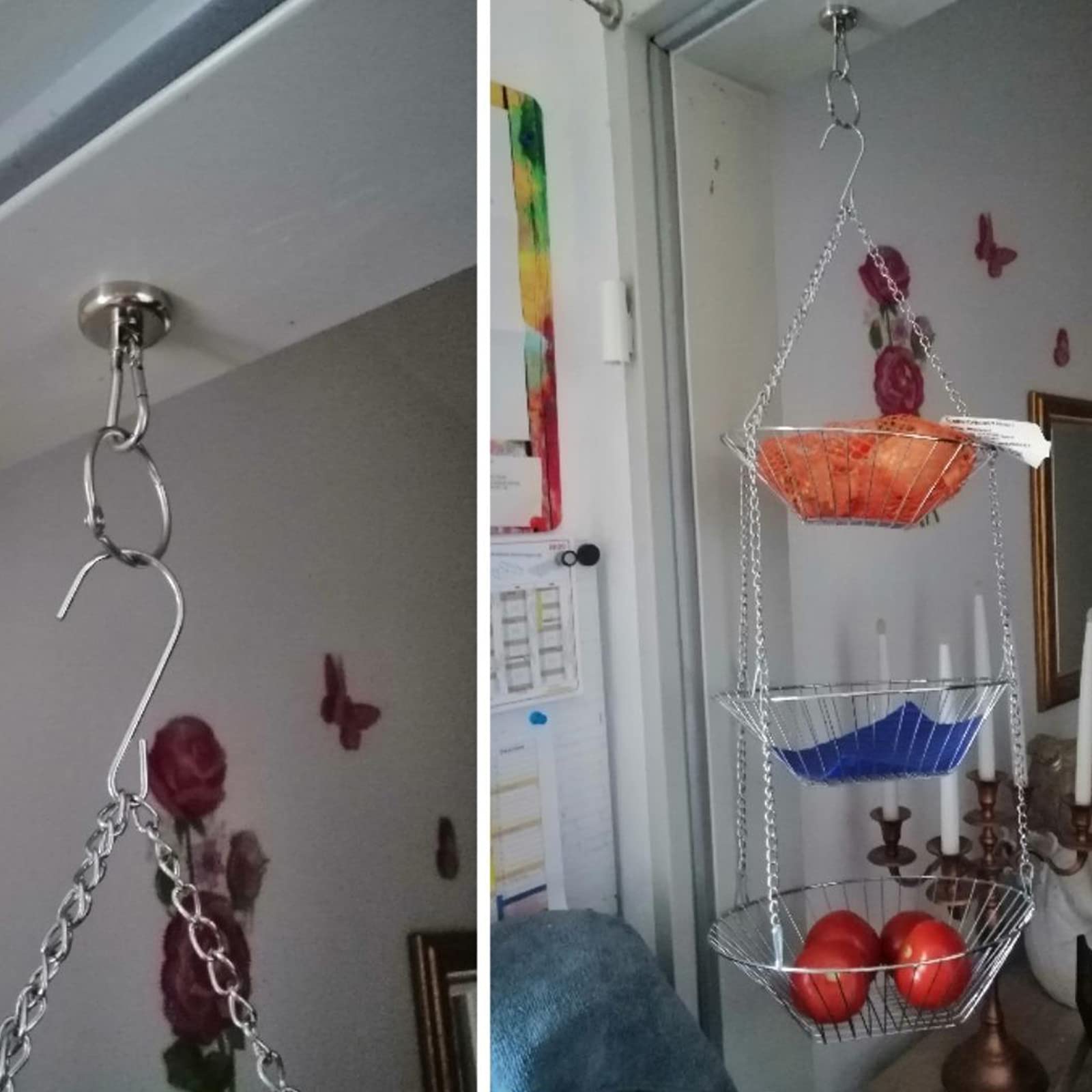 Ant Mag Ganci magnetici forti al neodimio con forza adesiva di 63,5 kg, con moschettone girevole per cucina, bagno, camera da letto, garage, ufficio, frigorifero, 8 pezzi