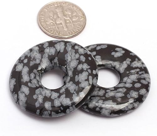 Miniatura 7 de JOE FOREMAN Anillo de piedras preciosas naturales con forma de donas circulares para hacer joyas, 1 unidad