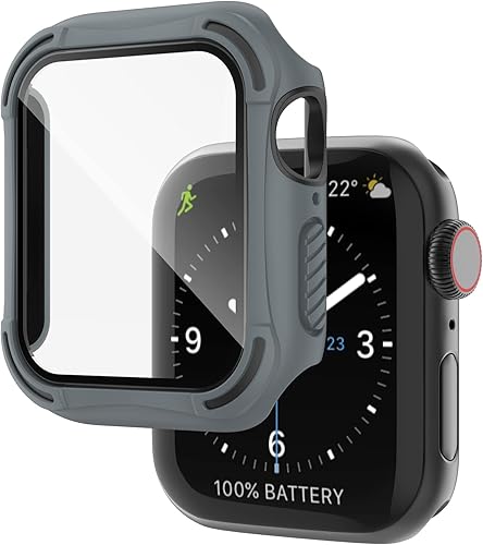 Vista 50 de Recoppa Funda resistente para Apple Watch de 1.732 pulgadas Series SE 6/5/4 con protector de pantalla, duradera serie Quattro Pro Series a prueba