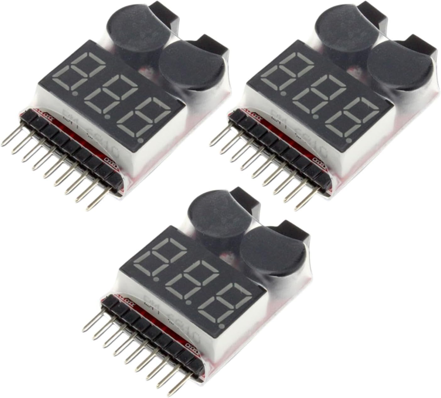 BNF®1-8S Lipo Battery Voltage Tester with LED Indicator Low Voltage Buzzer Alarm|Consumer Electronics | Multipurpose Batteries & Power | Battery Testers