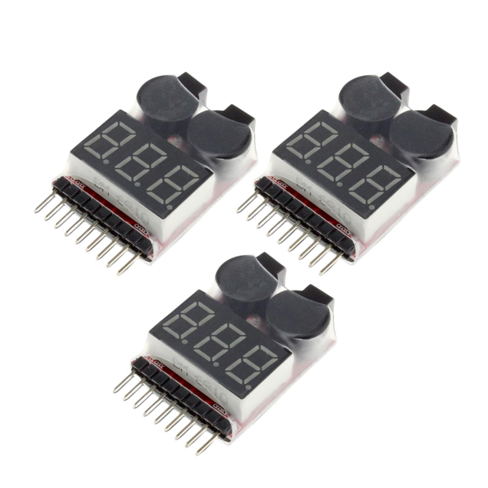 BNF® 1-8S Lipo Battery Voltage Tester with LED Indicator Low Voltage Buzzer Alarm-Electronics-General Purpose Batteries & Battery Chargers-Testers