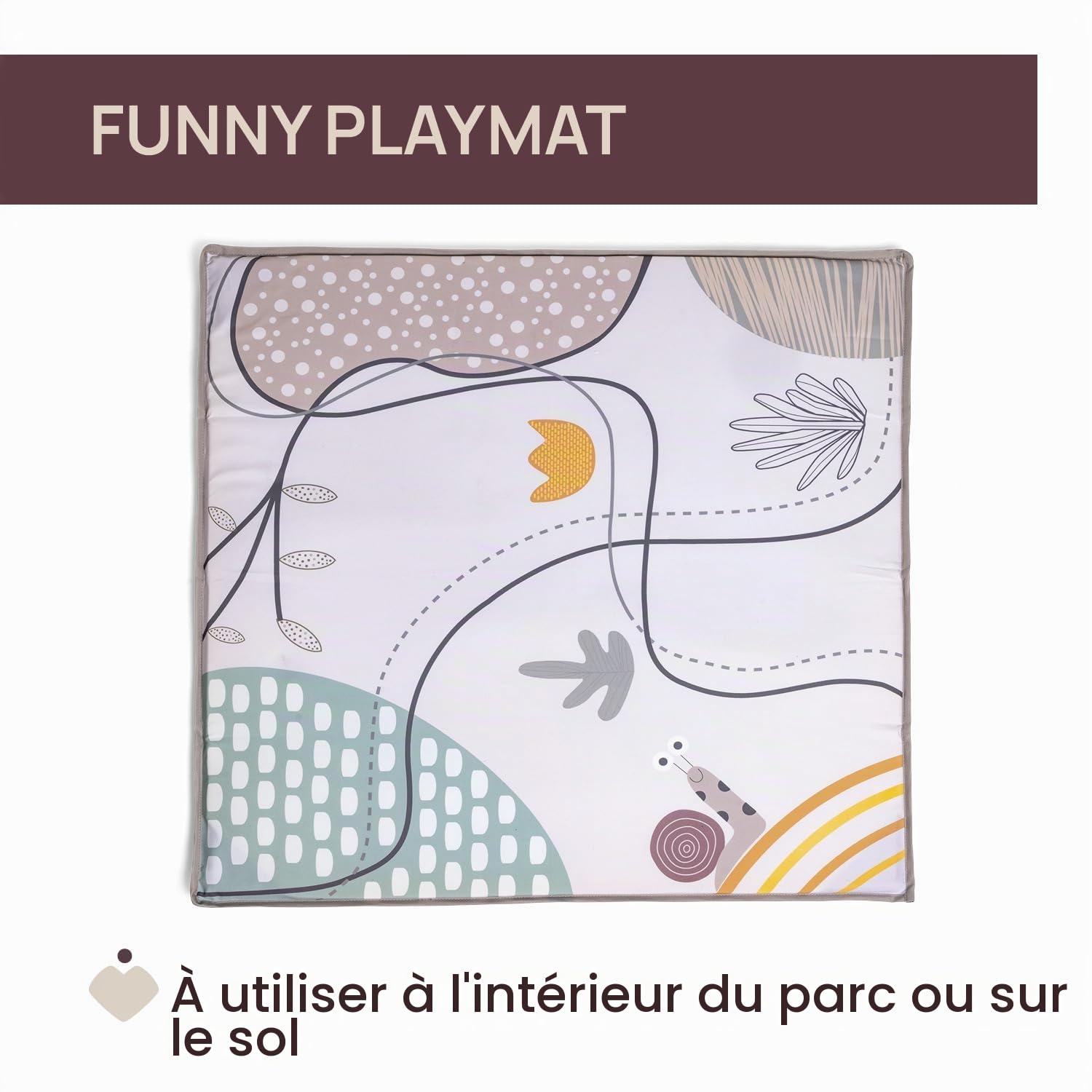 Chicco Open Box Square pour bébés et jeunes enfants de la naissance à 15 kg, parc bebe pliable et compact, avec tapis de jeu, fenêtres en maille, 4 poignées et sac de transport, gris