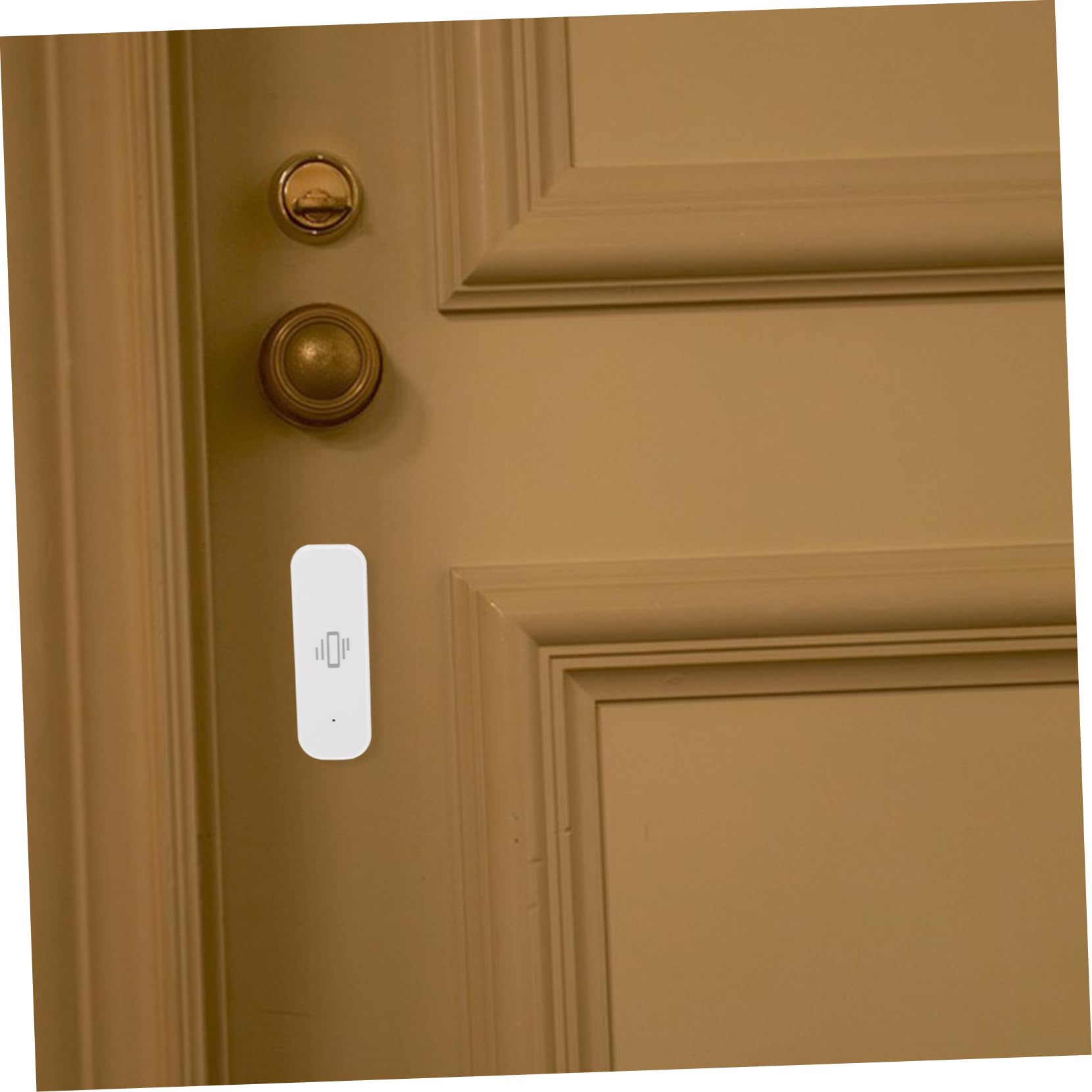 DOITOOL Zigbee Vibrationssensor Weiß mit Abs Material für Echtzeitüberwachung und Präzise Schwingungserkennung für Haussicherheit und Büroanwendungen