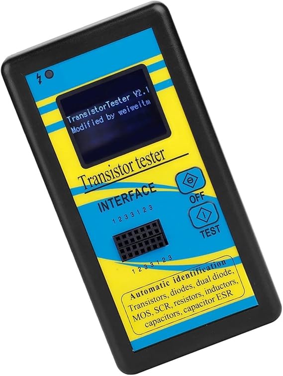 M328 Digital Tester for Transistors and Electronic Components with Automatic Identification of NPN PNP MOSFETs and SCRs