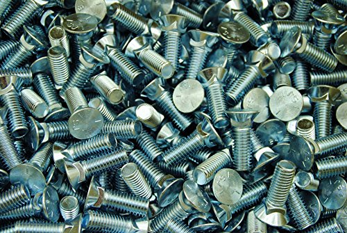 Lexar Industrial (60) Flat Head #3 Plow Bolt 1/2-13 x 1-1/2 Grade 5 Zinc Plated