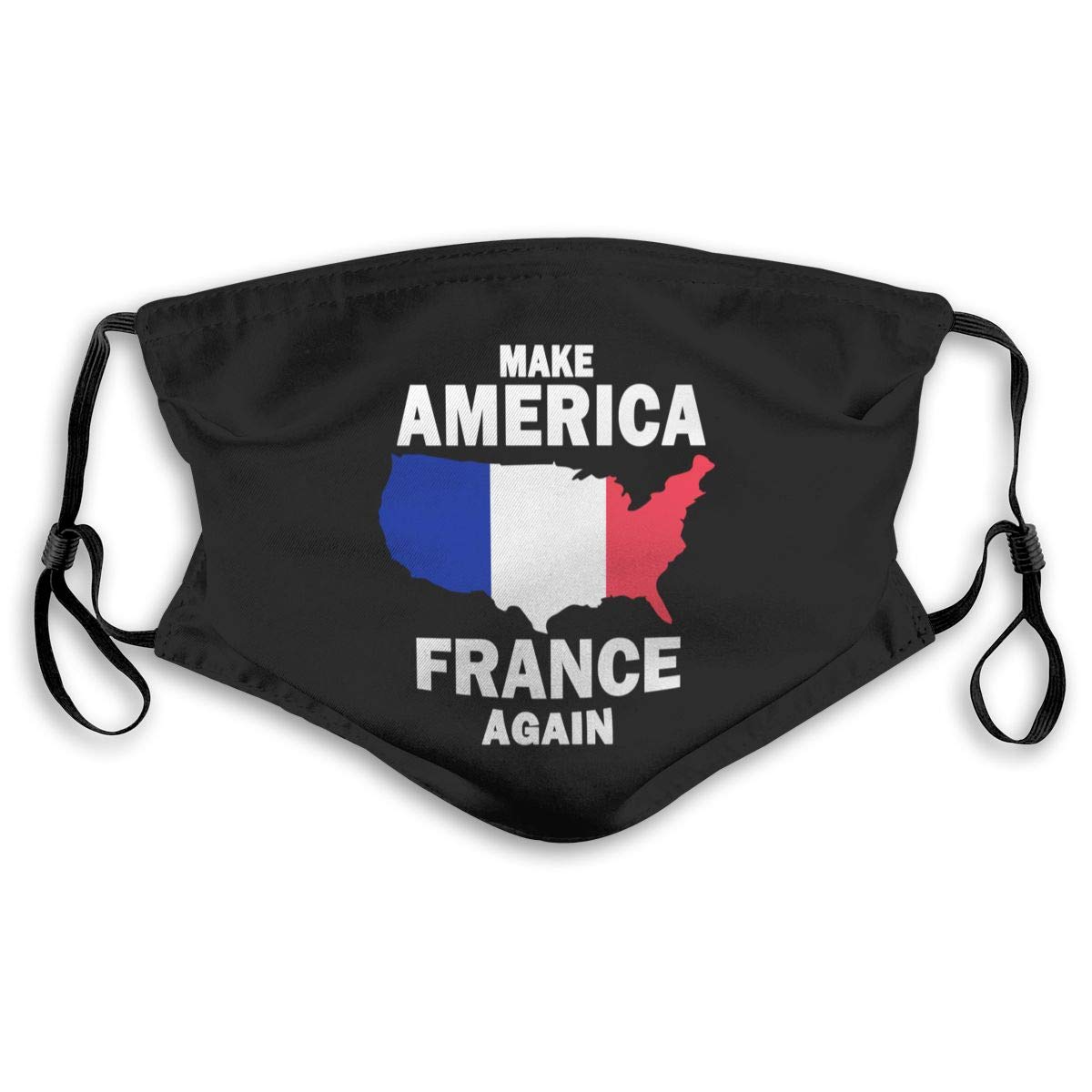 Make America France Again Filters Mask Unisex Reusable Mouth Mask for Cycling (Mask+2pcs Filters)