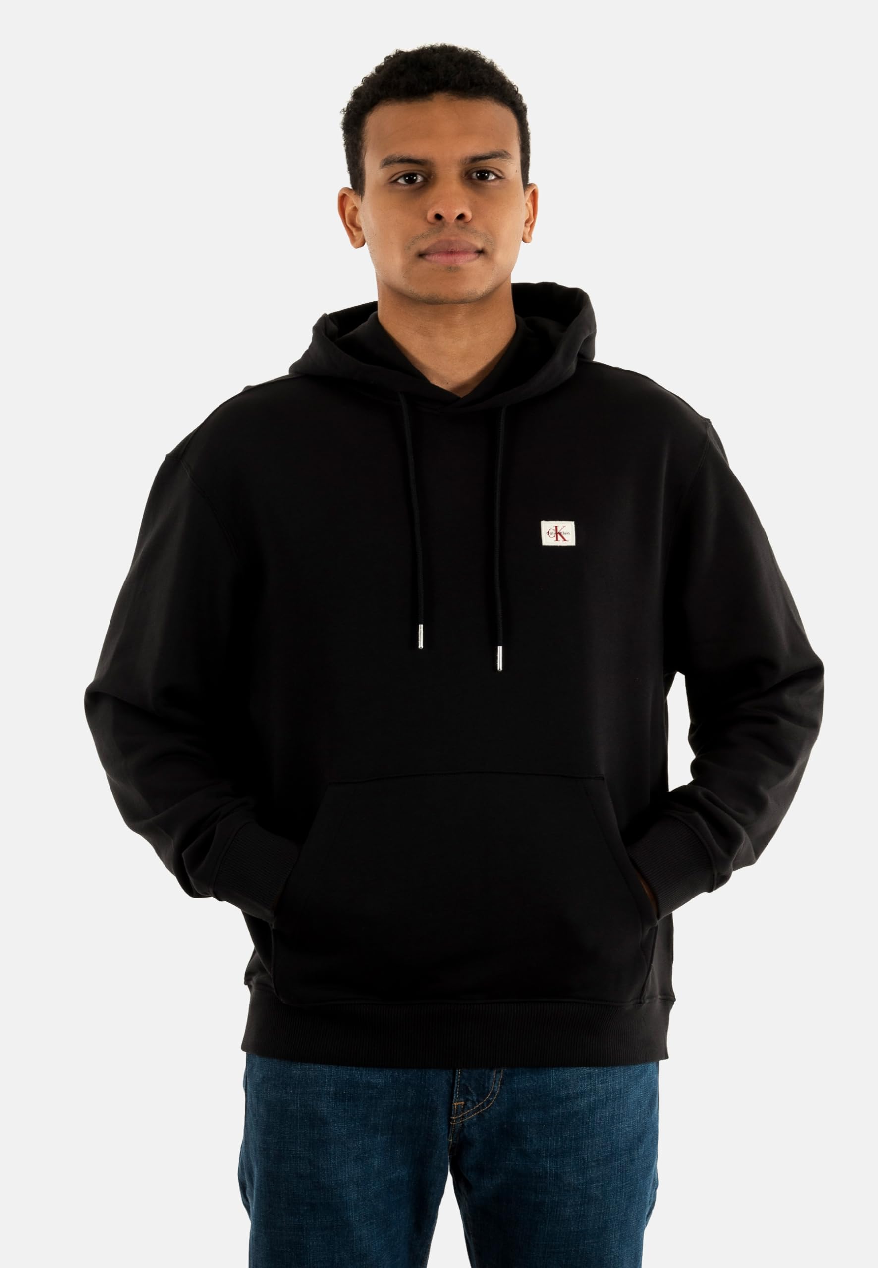 Calvin Klein Hoodie Hombre Terry Badge con Capucha