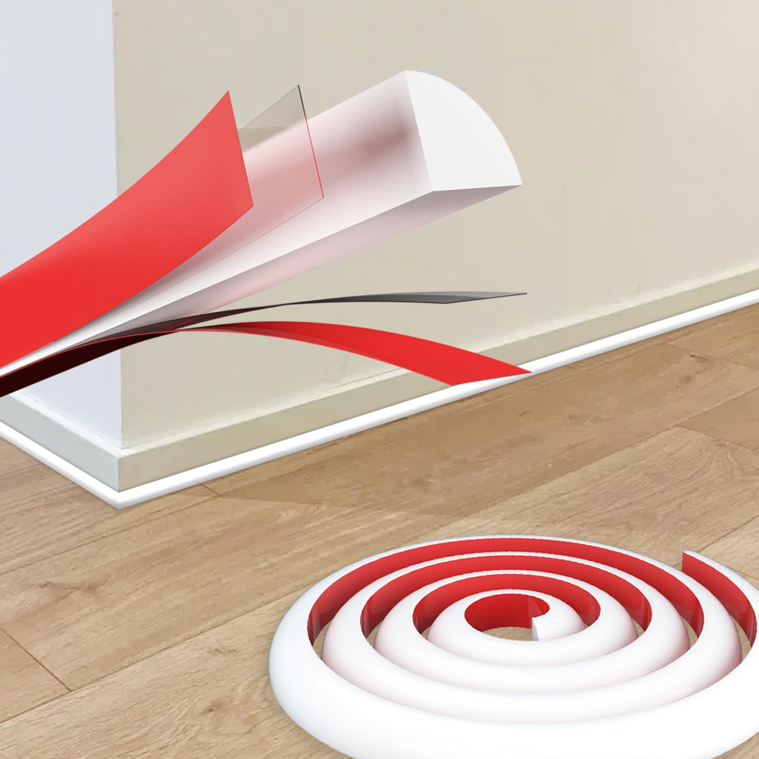 Snapklik.co : Flexible Tri Caulk Strip Wall Oulding Tri, 1/2 In X10 - View #9
