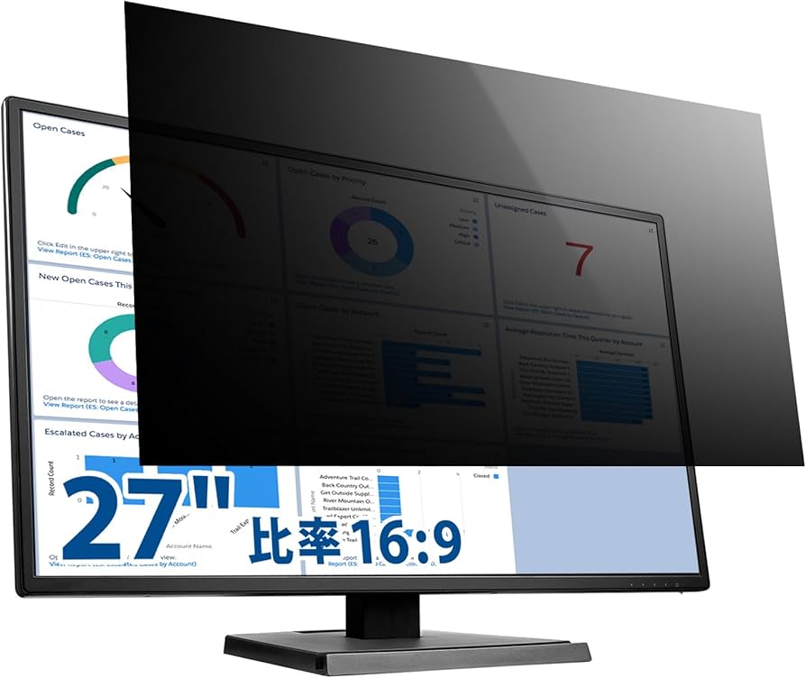 Amazon.co.jp: 27インチ 16:9 覗き見防止 フィルター プライバシー