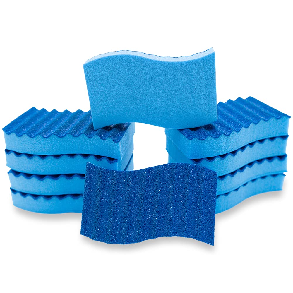 Everyday Helps Blue Odor Resistant Sponge, Non Scratch and Multi-Purpose Scrub Sponges, Perfect for Everyday Use (10 Pack)