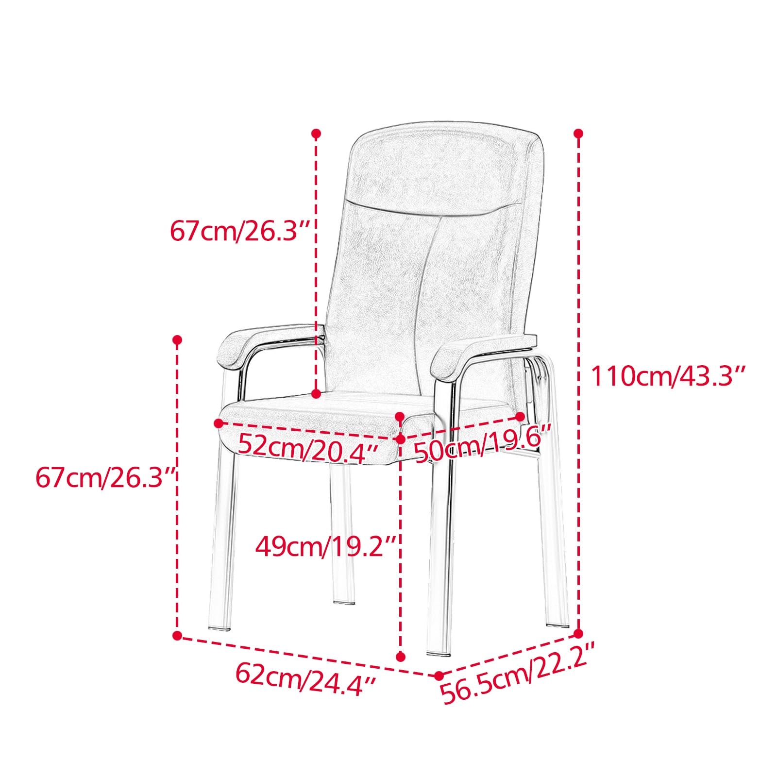 YEQING Ergonomiczne krzesło biurowe, nowoczesny fotel komputerowy, krzesło recepcyjne do domu, pokoju szachowego i karcianego, biura (czarne)