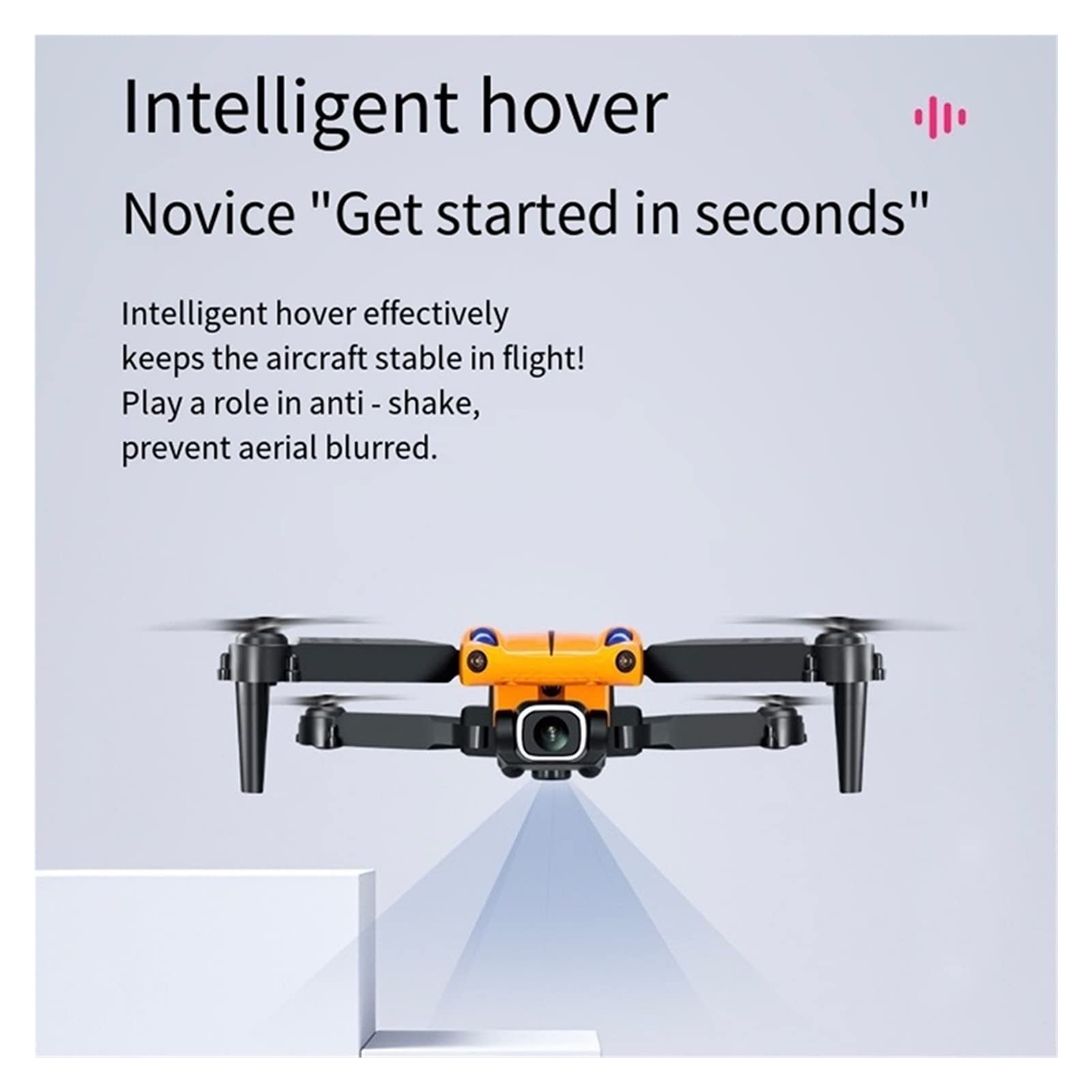 Składany dron Quadcopter Mini RC Drone Inteligentne unikanie przeszkód 4K Podwójna kamera WiFi Air Helicopter Składany quadcopter Drone Toy (Kolor: 4K Dual Camera B Rozmiar: 1) (Brak kamery