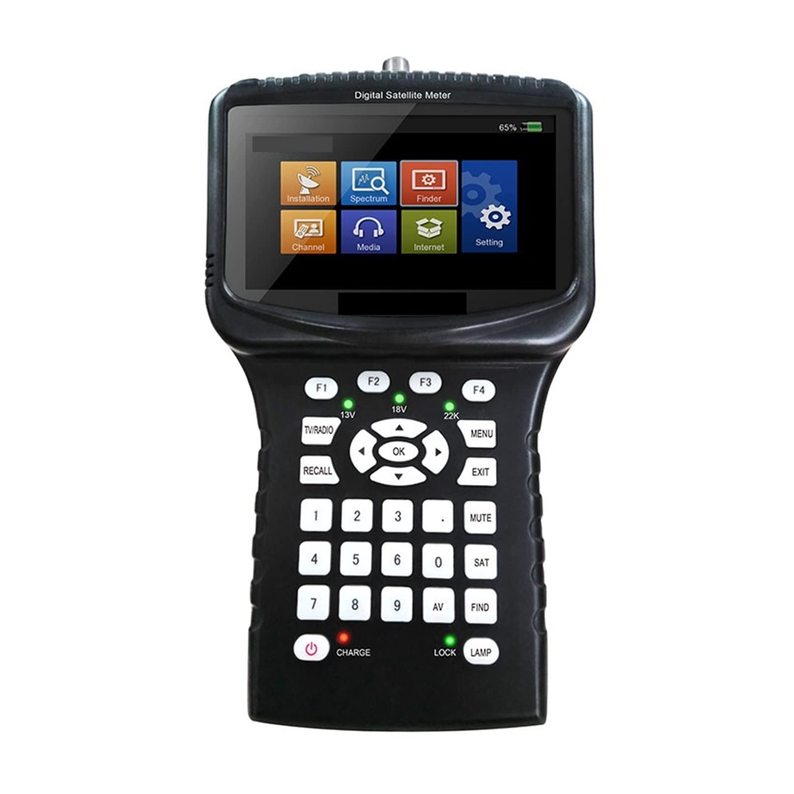 PZPZP TV Signal Finder Meter, SF620S Satellite Finder HD Digital Satellite Meter Support DVBS/DVBS2 Network Extension CCTV Camera in CVBS,for Adjusting Sat TV Dish