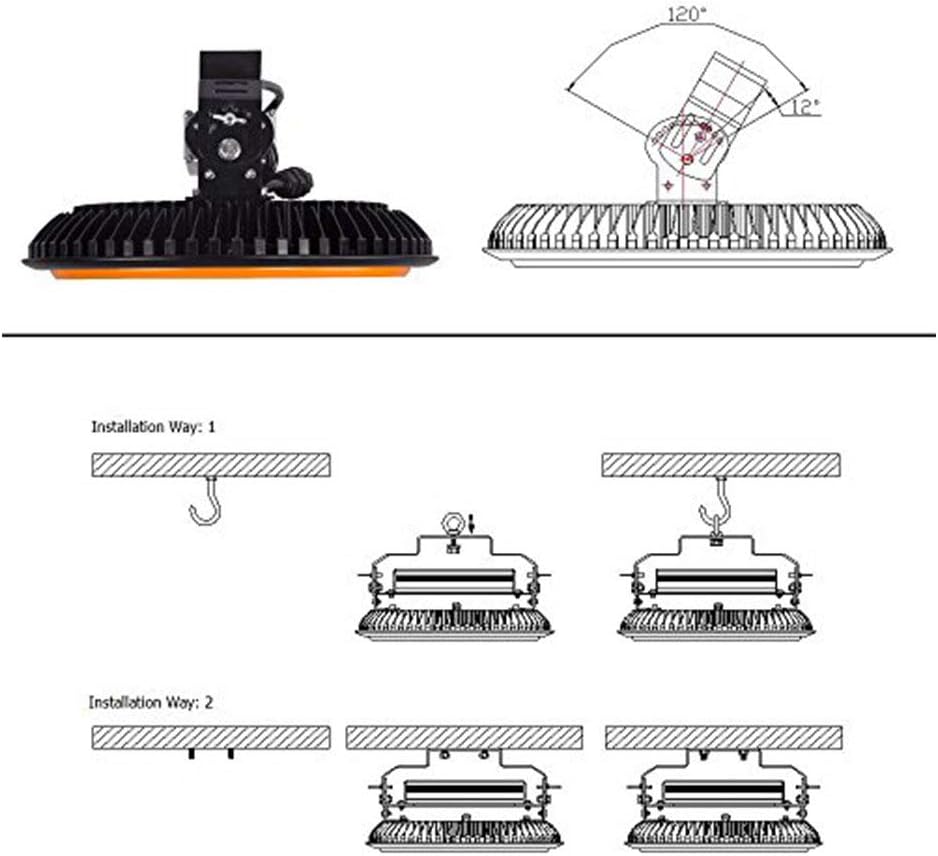 Factory led lamp high lumen 30000lm ul 200w UFO LED High bay light CCT 6000k, led commercial light warehouse light factory light, work shop light, 200w led high bay light, 200w ufo led high bay (200W)