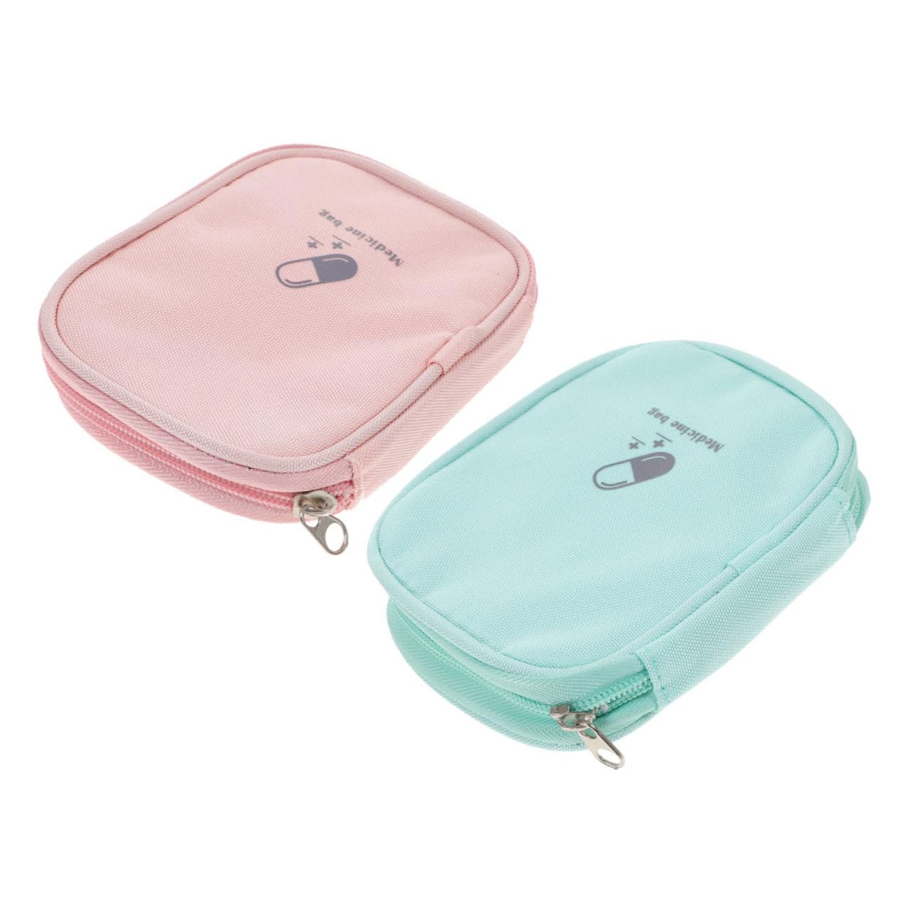 PACKOVE 2Pcs Portable First Aid Bag Capacity Medicine Organizer for Travel and Outdoor Use Includes Medication Bag