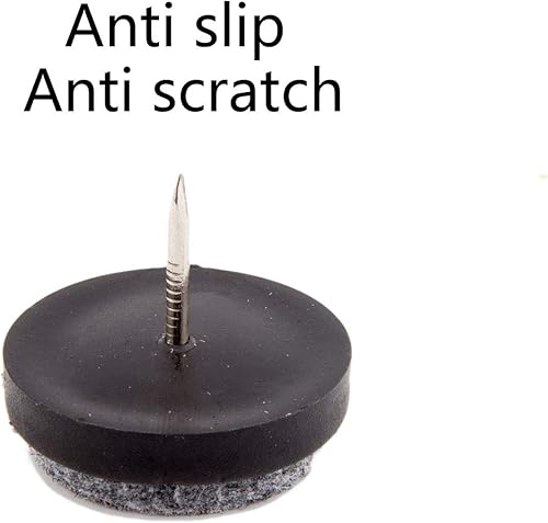 Miniatura 4 de ULIFESTAR - Almohadillas de fieltro para muebles, 50 unidades, antideslizantes, Negro