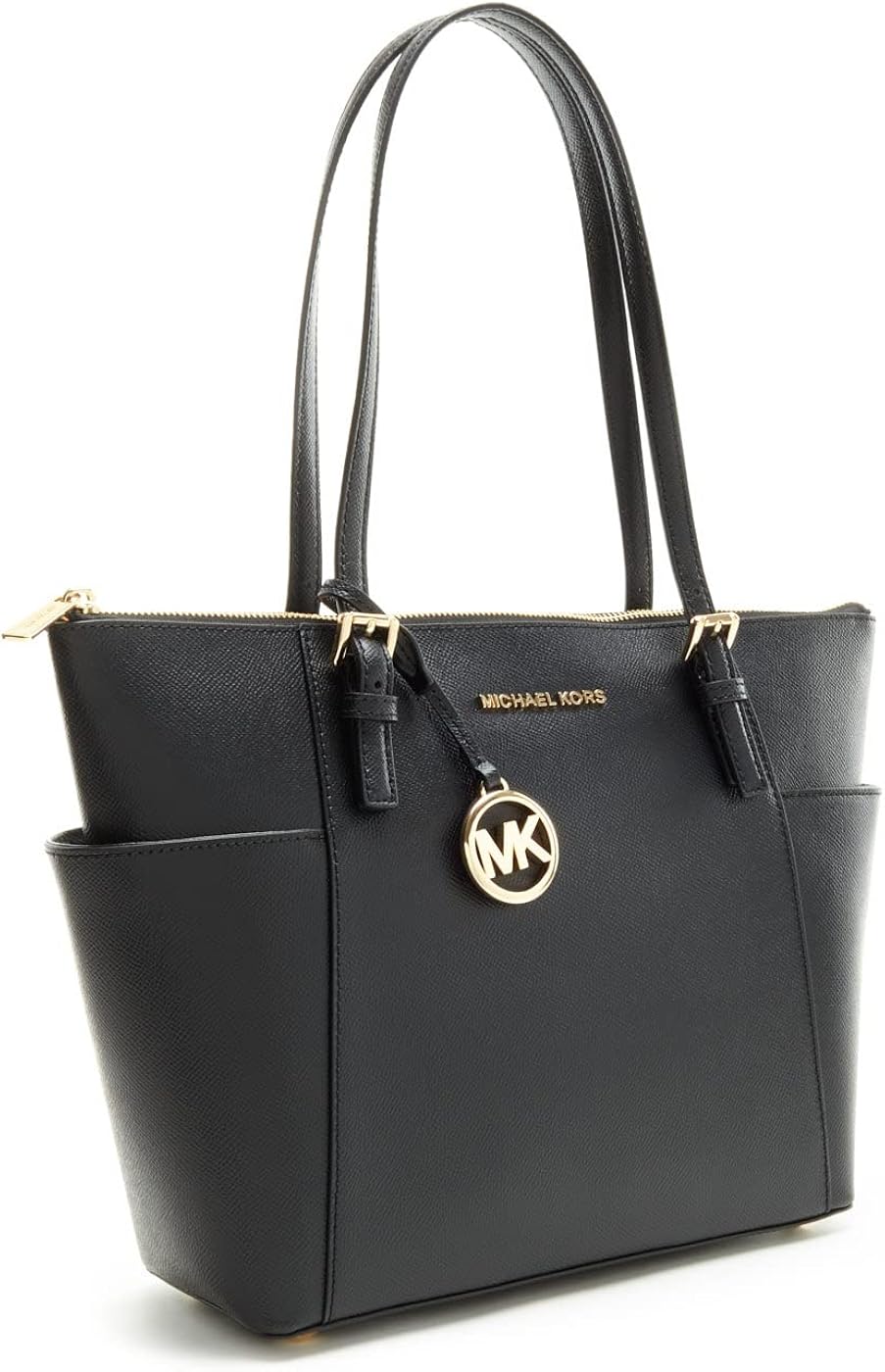 Miniatura 3 de Michael Kors Jet Set - Bolso de cuero para mujer, color negro, talla L, Negro -
