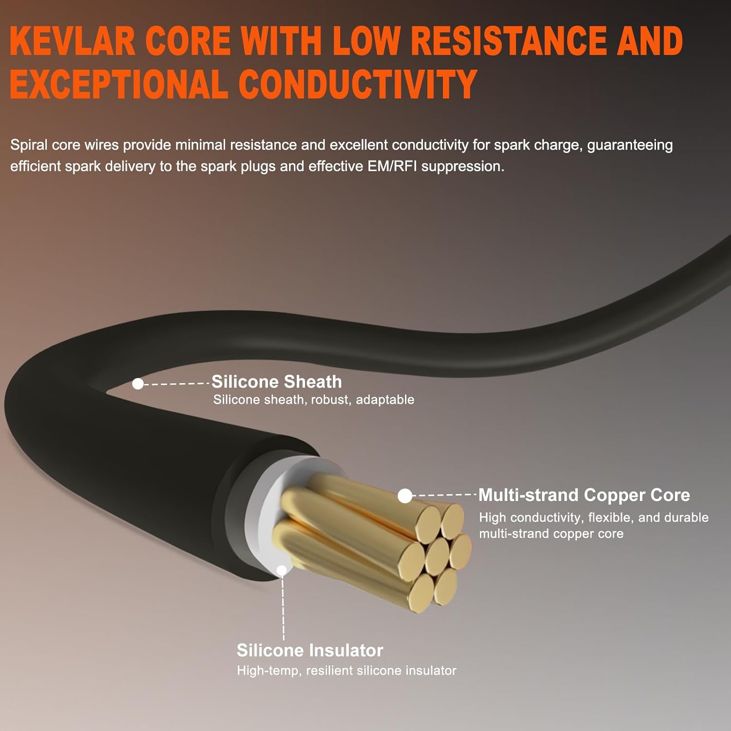 ST-4305 Ignition Spark Plug Wire for 2.5L Subaru Impreza Forester Legacy Outback 2005-2011