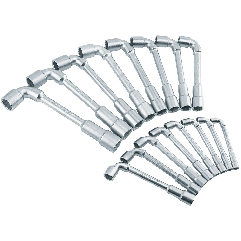 Peddinghaus 9016016001 Clé à pipe-Satz 6 x 12-pans, Argent, 8-24 mm, Set de 16 Pièces