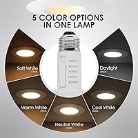 Vista 2 de Soliseed - Paquete de 4 unidades de iluminación LED empotrable de 5/6 pulgadas 5CCT, luz de techo regulable, color seleccionable