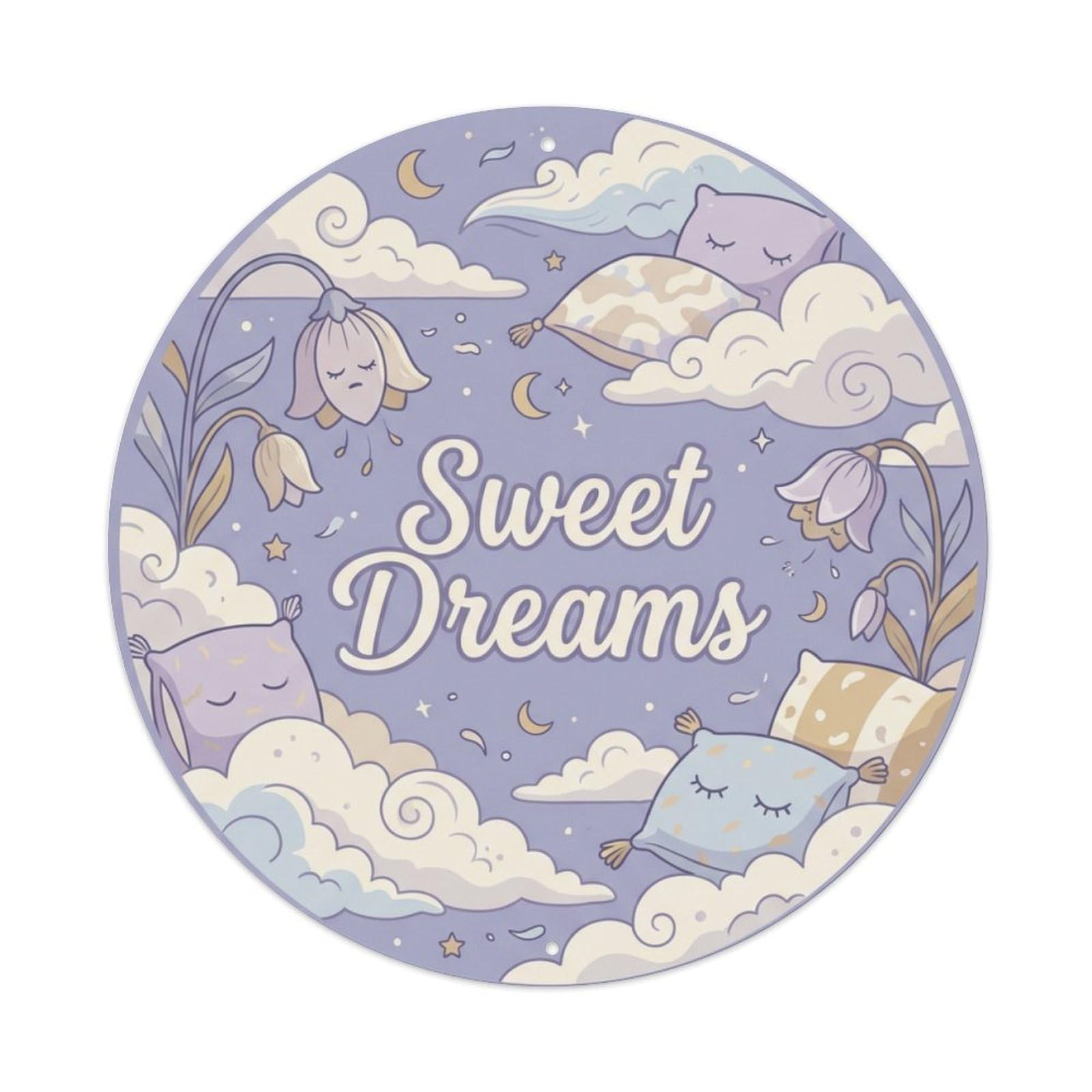 Dreamy She Shed Floral Sweet Dreams Metal Tin Sign
