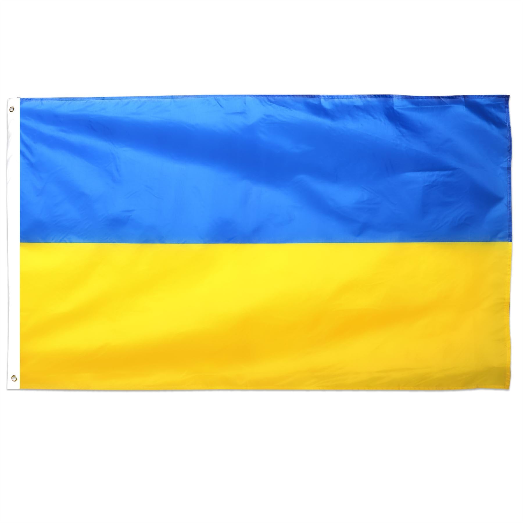 Large Ukraine Flag - 5ft x 3ft Ukrainian Flag - Euros Football Supporter Indoor Outdoor Decoration
