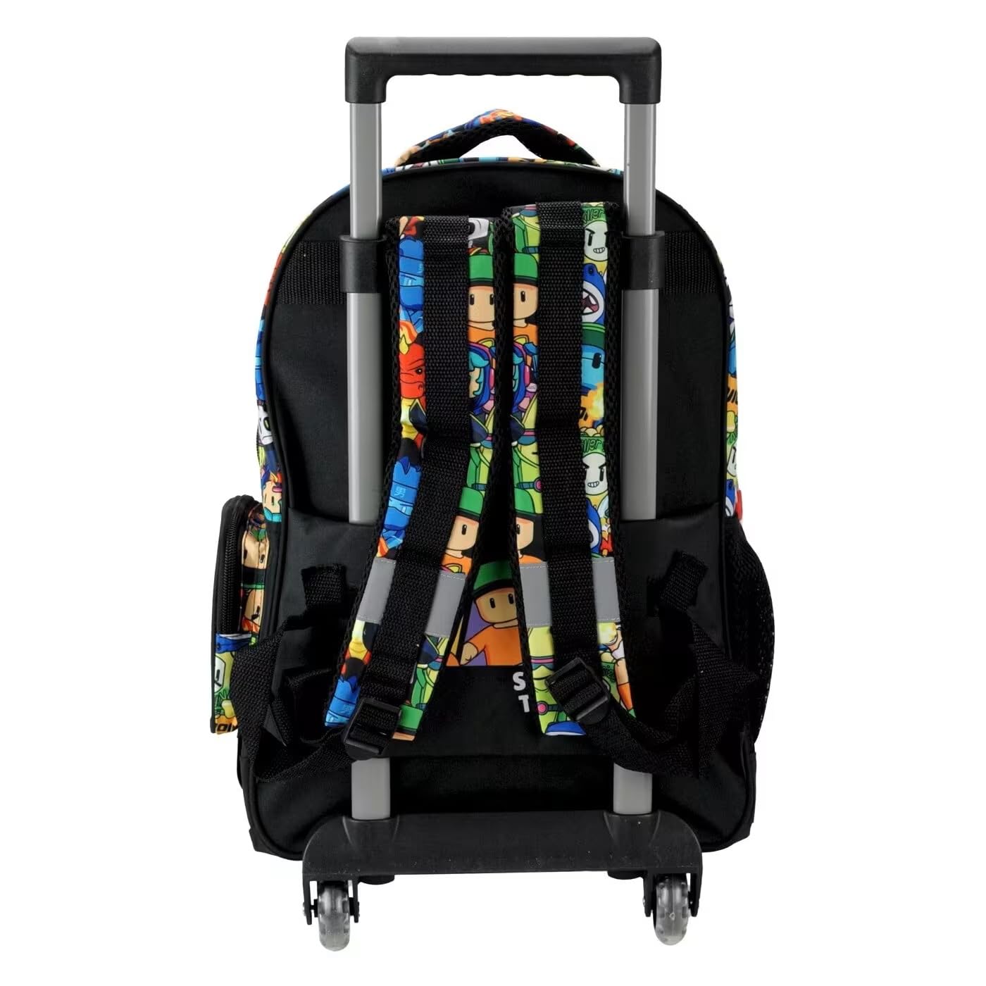 PRESTIGE & DELUXE Trolley Zaino Scuola Stumble Guys Tondo 3 Scomparti zip per bambini primaria media + astuccio 3 piani completo + Diario + Set scrittura