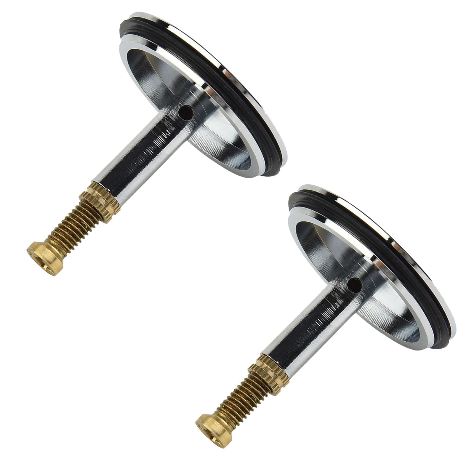 Badewannen-Ablaufstopfen 44mm Messing Druckknopf Mit Verstellbarer Höhe 54-56mm – Chrom & Kupfer