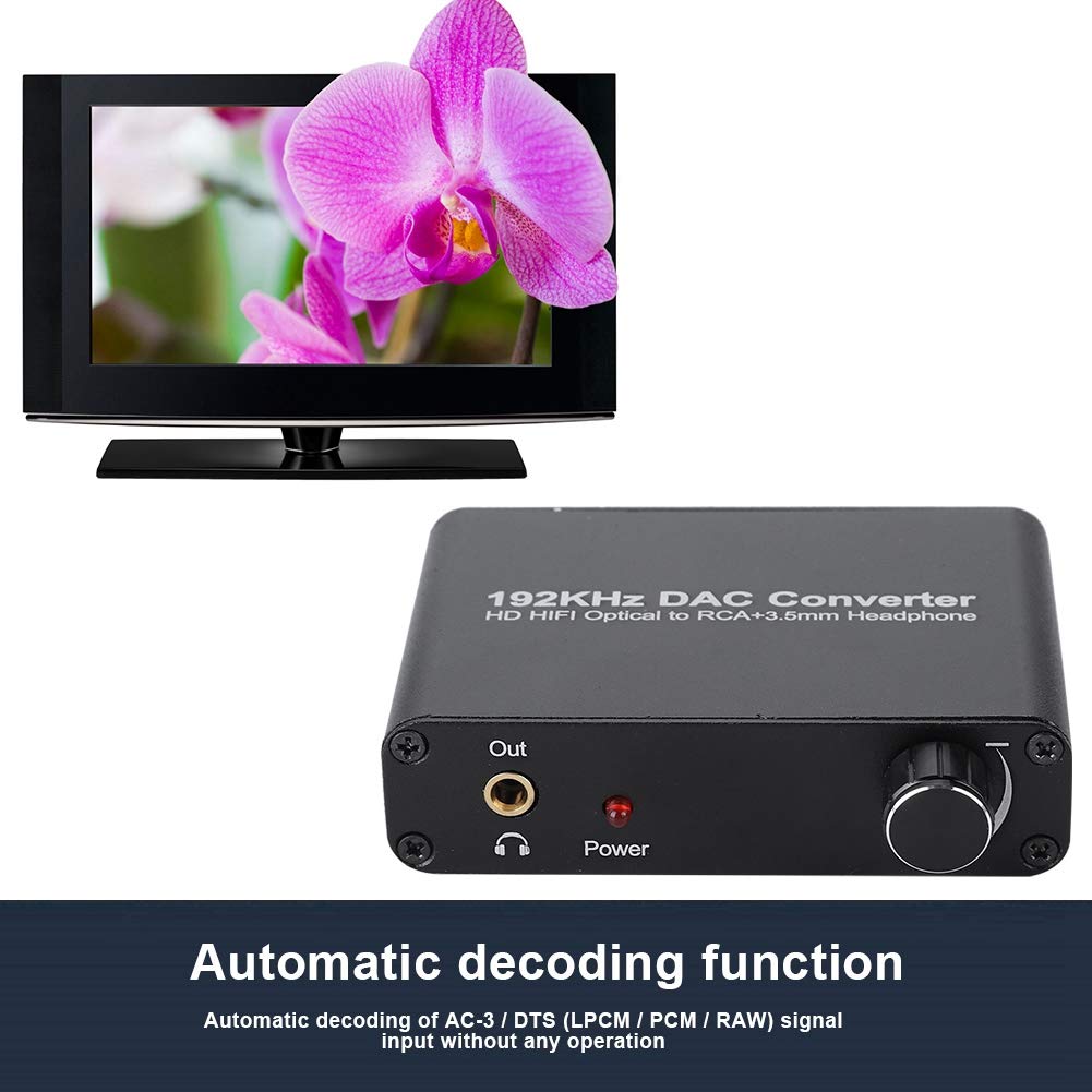 Décodeur audio numérique 5.1 HD avec réglage du volume, prise en charge DTS/AC-3/optique coaxiale Toslink analogique, pour lecteur réseau, HDTV, lecteur Blu-ray, DVD, PS3, Xbox 360, DM500S, DM800HD