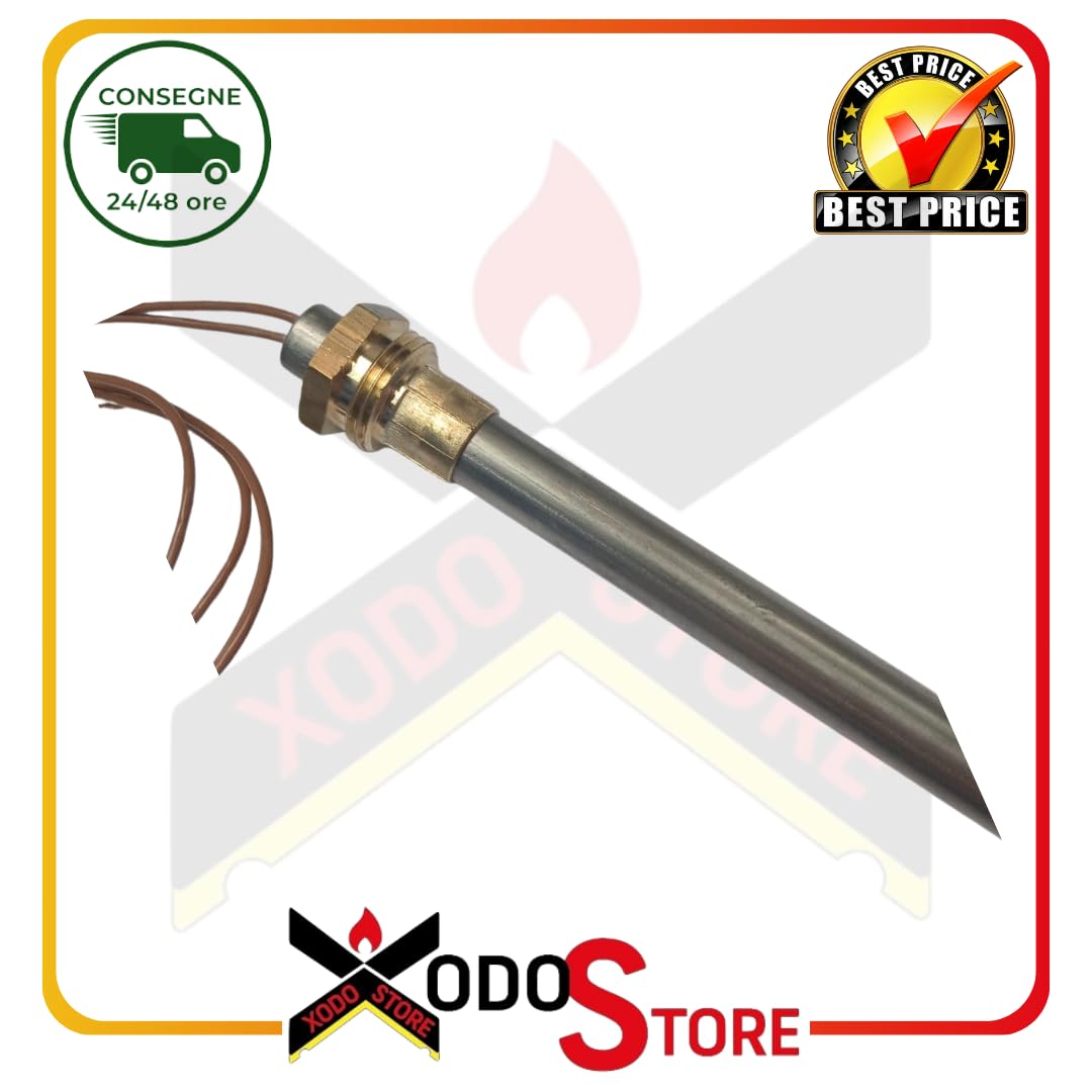 Candeletta, Resistenza accensione L. 170-180 mm Diam. 9,9 mm, 300 Watt. per stufe a pellet OLIVIERI - LAMINOX