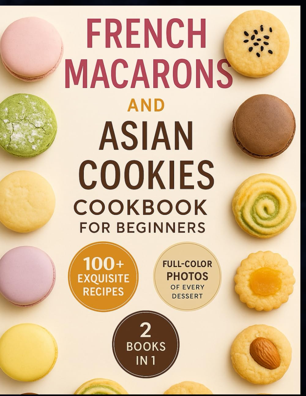 French Macarons and Asian Cookies Cookbook for beginners: Simple, Elegant, and Flavor-Packed Desserts Inspired by French Perfection and Asian Tradition