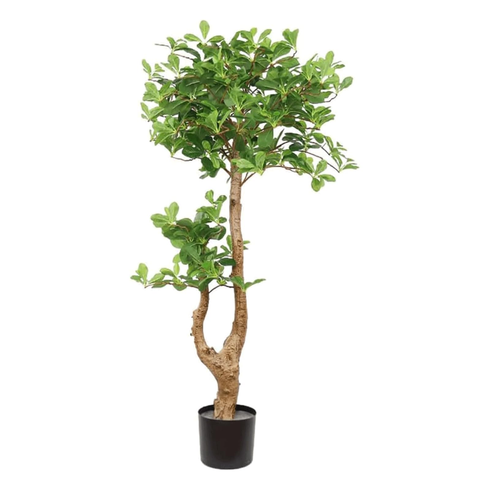 HCZKIUJY 130cm/4.2ft Artificial Trees Potted Fake Tree Decoration Fake Plants for Modern Living Room Home Office Garden Decoration