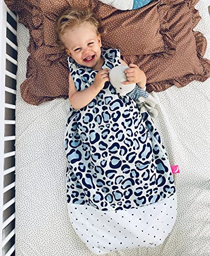 Mother hood 2-in-1 babyslaapzak, 3-18 maanden, gevoerd, knuffelige babyslaapzak, Oeko-Tex Standard, klasse 1 (Leo blauw), 092/166 - Afbeelding 5