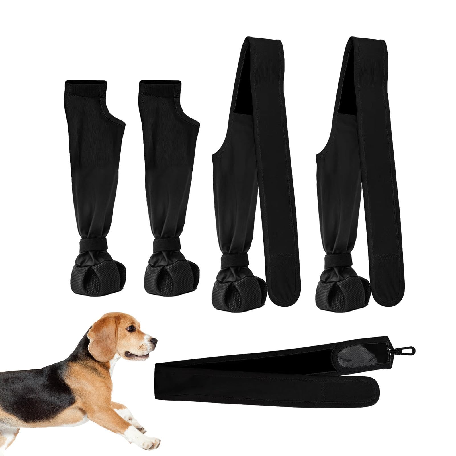 Dog Leggings Boots - Waterproof Puppy Booties, Soft Adjustable Protectors | Non-Slip Pet Clothing, Dog Paw Coverings, Winter Shoes, Small Medium Dogs, Perfect for Protection Hot and Cold Weather