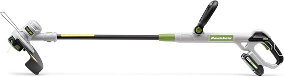 PowerSmith PGT120 20V Max Battery-Powered String Trimmer - 12 Cutting Diameter and 0.065 Single Line with Auto-Feed, Includes 20V Max 2.0Ah Battery and Charger