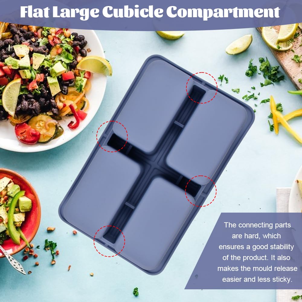 Bac à glaçons avec couvercle Moules à glaçons en silicone alimentaire