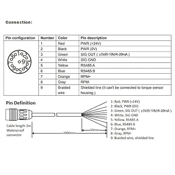 ATO Dynamic Torque Sensor with LCD Display, 100 Nm, 4-20mA Output Signal, Digital Rotary Torque Sensor