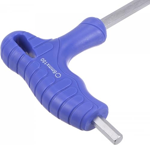 Miniatura 5 de uxcell Llave hexagonal de extremo de bola de 0.236 in, llave inglesa con mango en T, acero métrico CR-V, 2 unidades