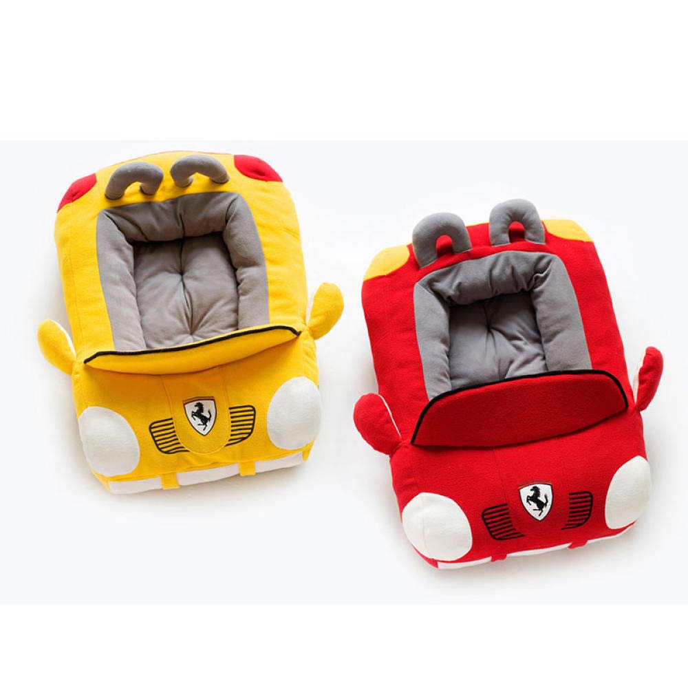 Legowisko dla psa w kształcie samochodu sportowego Chihuahua Yorkshire mały pies dom dla kota wodoodporna ciepła miękka sofa dla szczeniąt hodowla 2 kolory-czarny_72X50X30CM Learned extensively